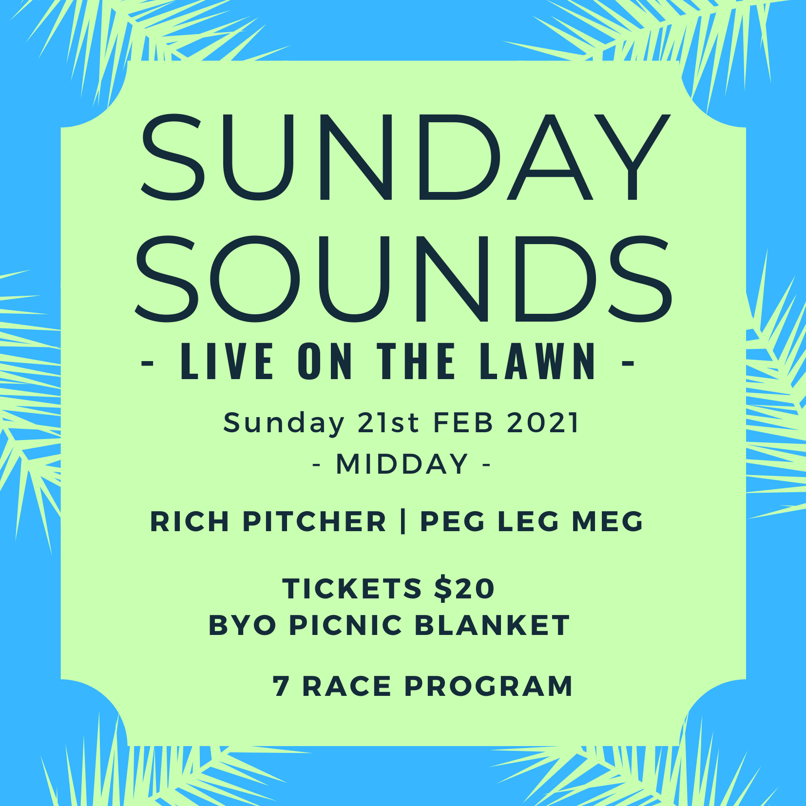 Sunday Sounds Artwork 3 Goulburn Race Club 